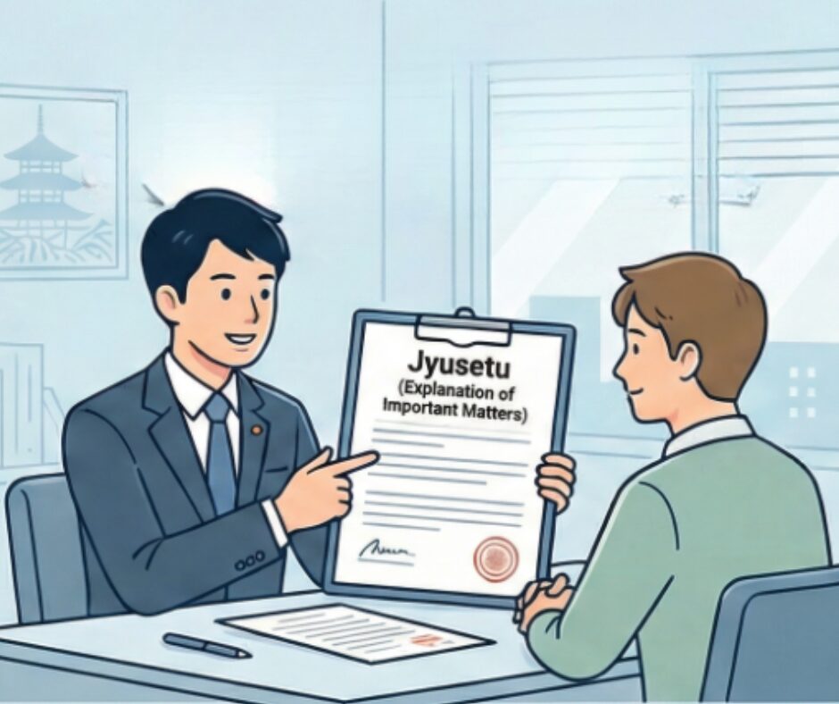 Explanation of Important Matters Japan rental